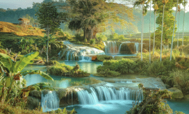 wisata air terjun weekacura sumba barat daya